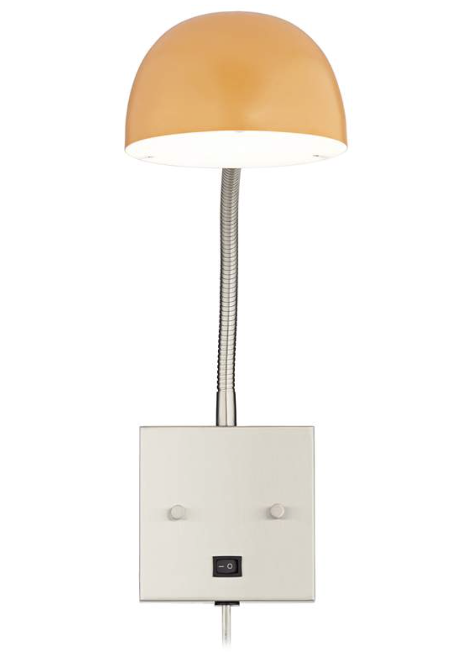 Gooseneck Reading Light with Orange Metal Shade QTY 400 - Image 2
