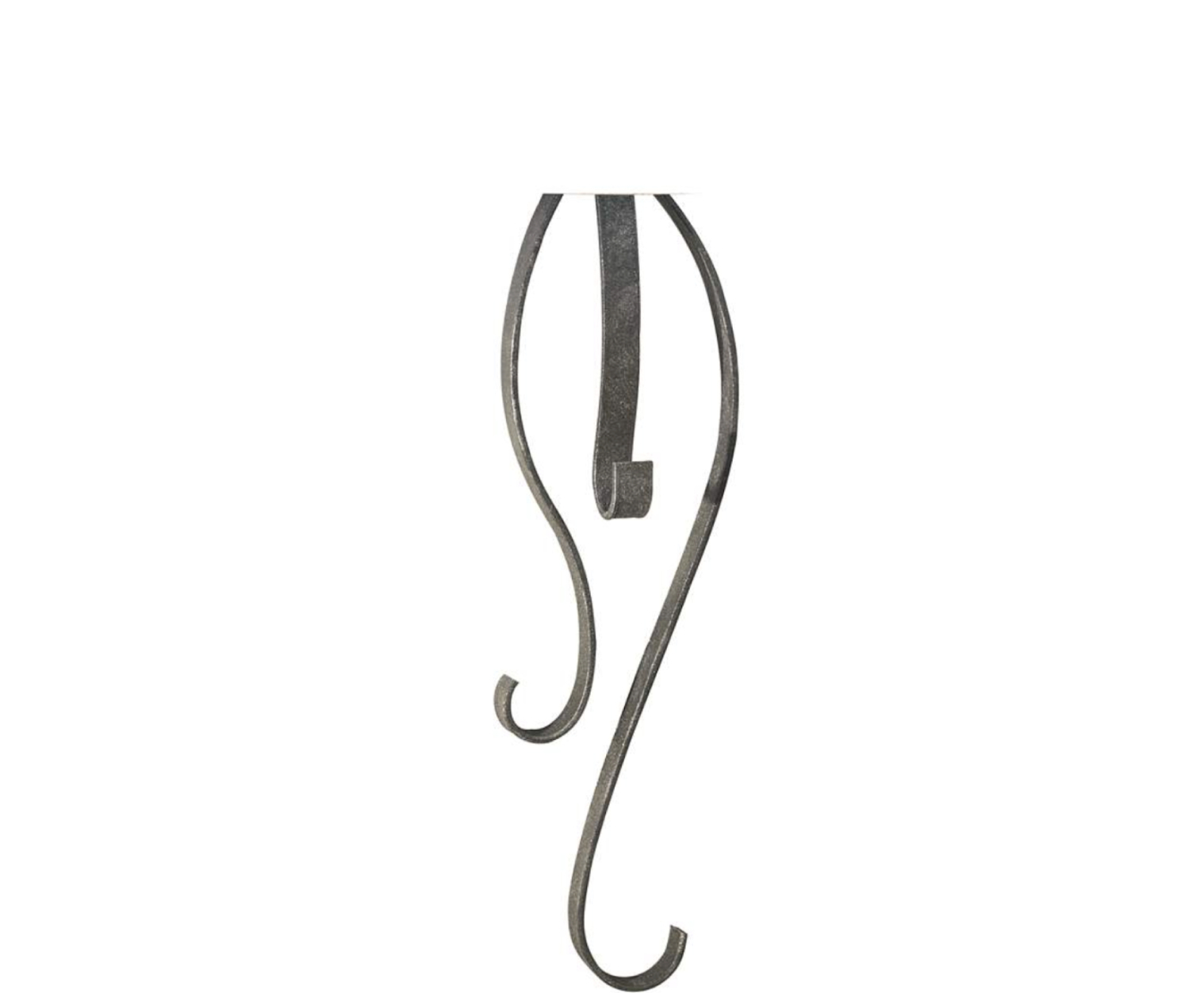 WALLMOUNT METAL CURL W / GOLD FINISH QTY 41